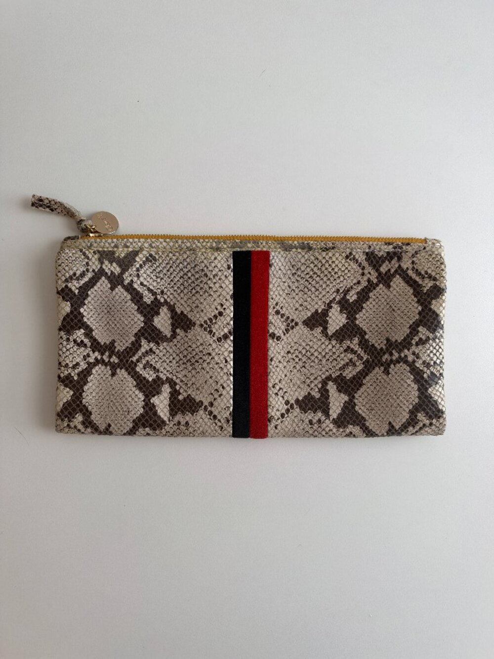 AS-IS Clare V. Fold Over Leather Clutch